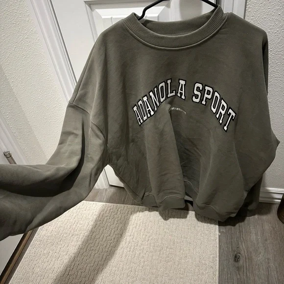 Adanola Sport Women's Olive Green Sweatshirt - Picture 4 of 7